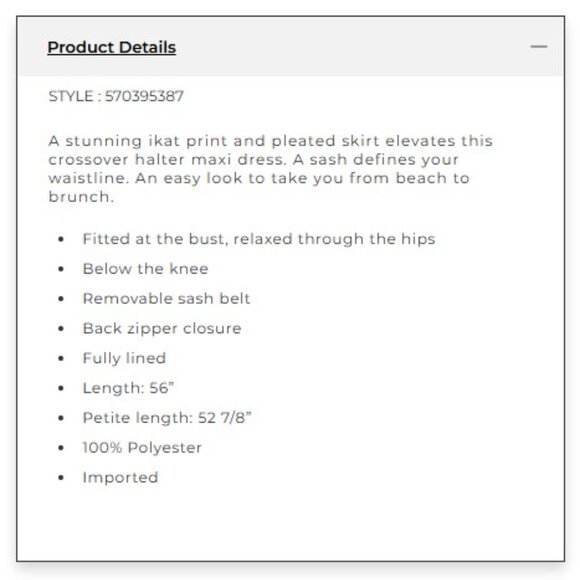 *NWT* White House Black Market Ikat Print Halter Maxi Dress  Size 4 - Picture 10 of 10